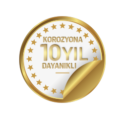 korozyona 10 yıl dayanıklı